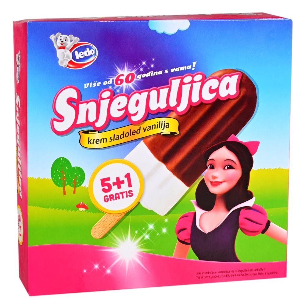 LEDO Sladoled Snjeguljica 1 kutija (6 kom) Ledo