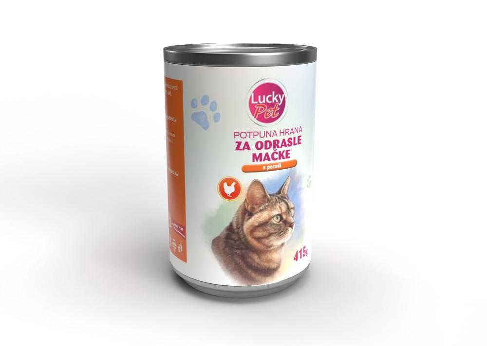 Lucky Pet Hrana za odrasle mačke, pse 415 g