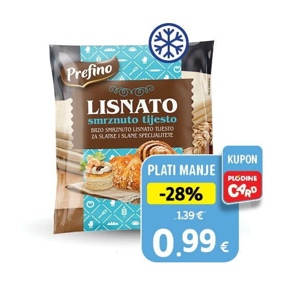 PREFINO Lisnato tijesto 3x 500 g - Akcija u trgovini Plodine