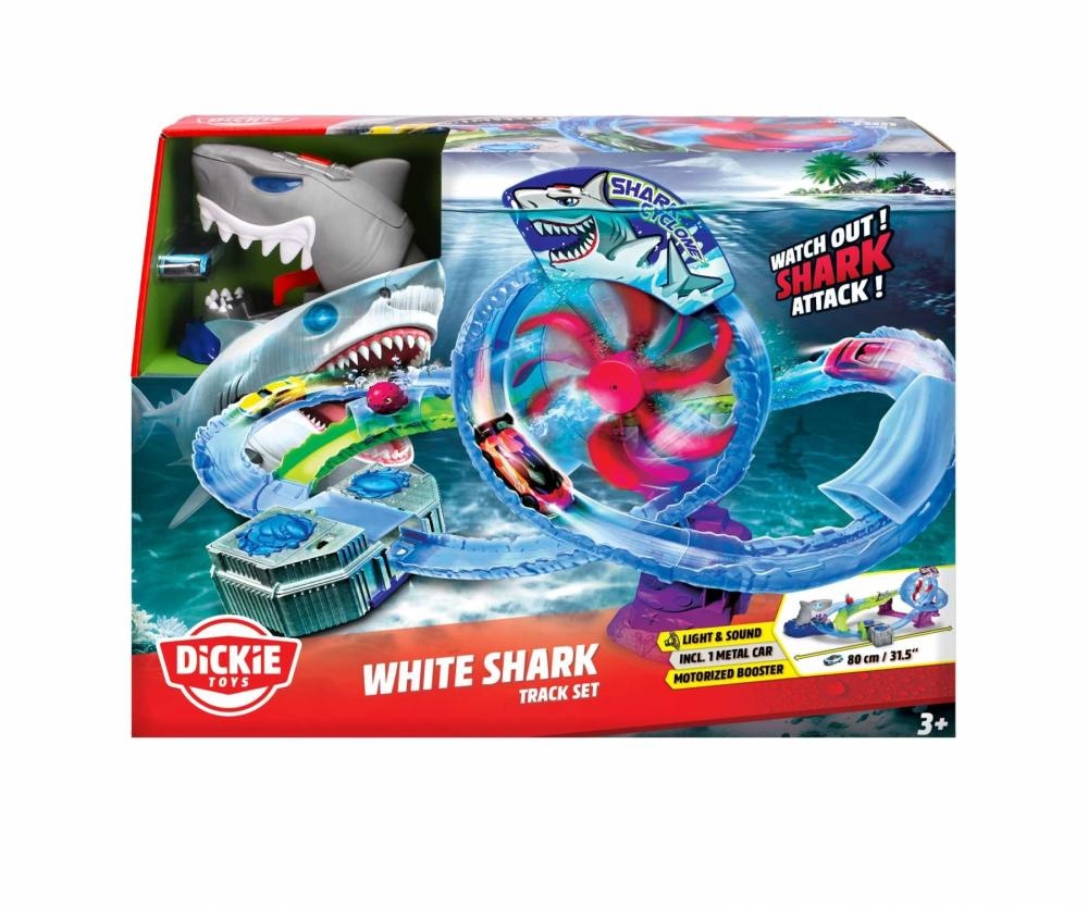 Dickie White Shark Track Set