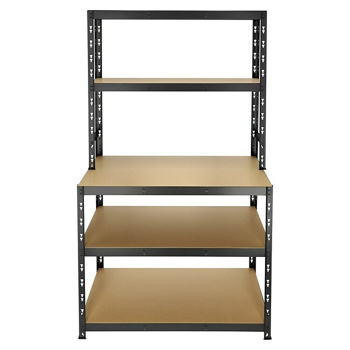 Metalni stepenasti regal v 180 x š 100 x dub. 30/60 cm - Akcija u trgovini Bauhaus