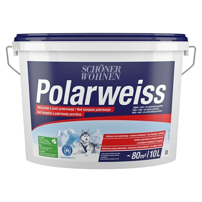 Unutarnja disperzijska boja 'Polarweiss' 10 l - Akcija u trgovini Bauhaus
