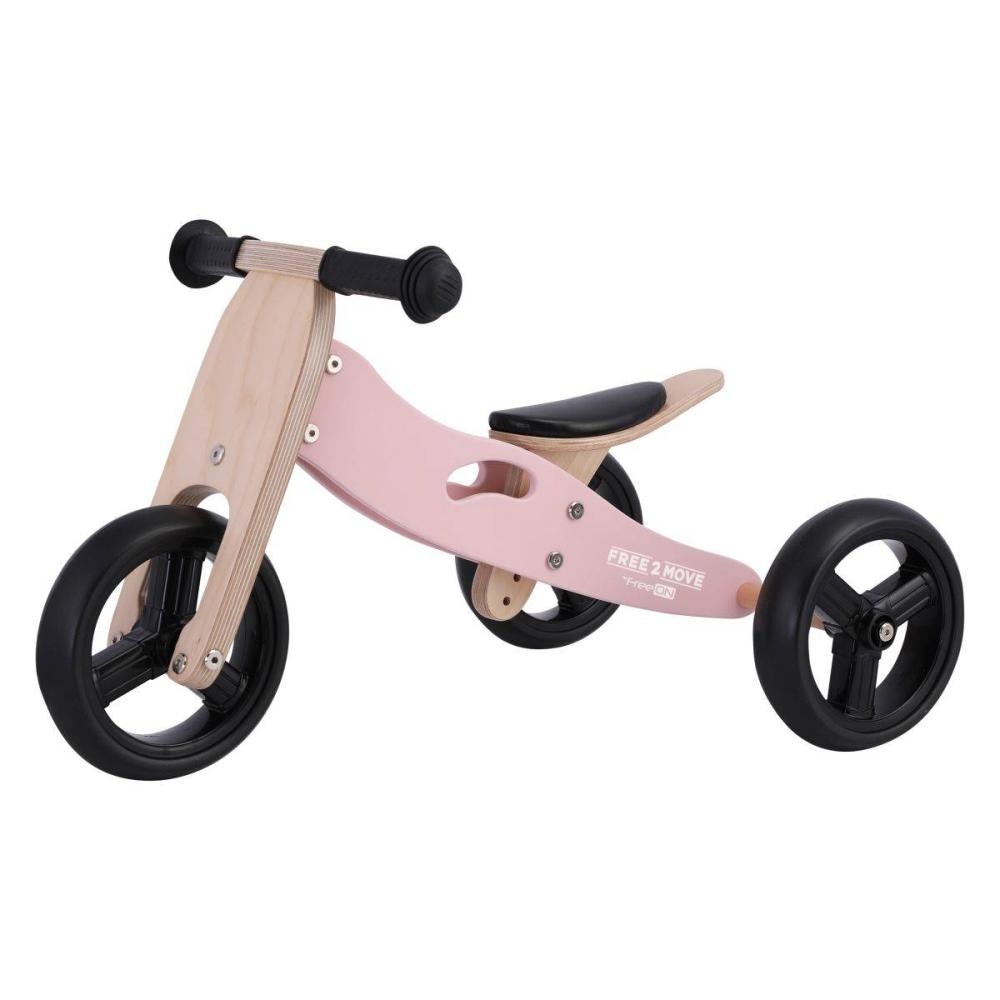 Drveni tricikl bez pedala 2u1 Rider plus