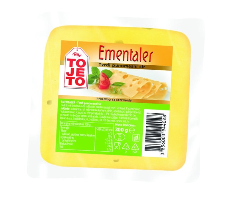 Sir Ementaler polutvrdi 300 g - Akcija u trgovini NTL