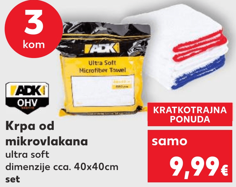 Krpa od mikrovlakana 3 kom