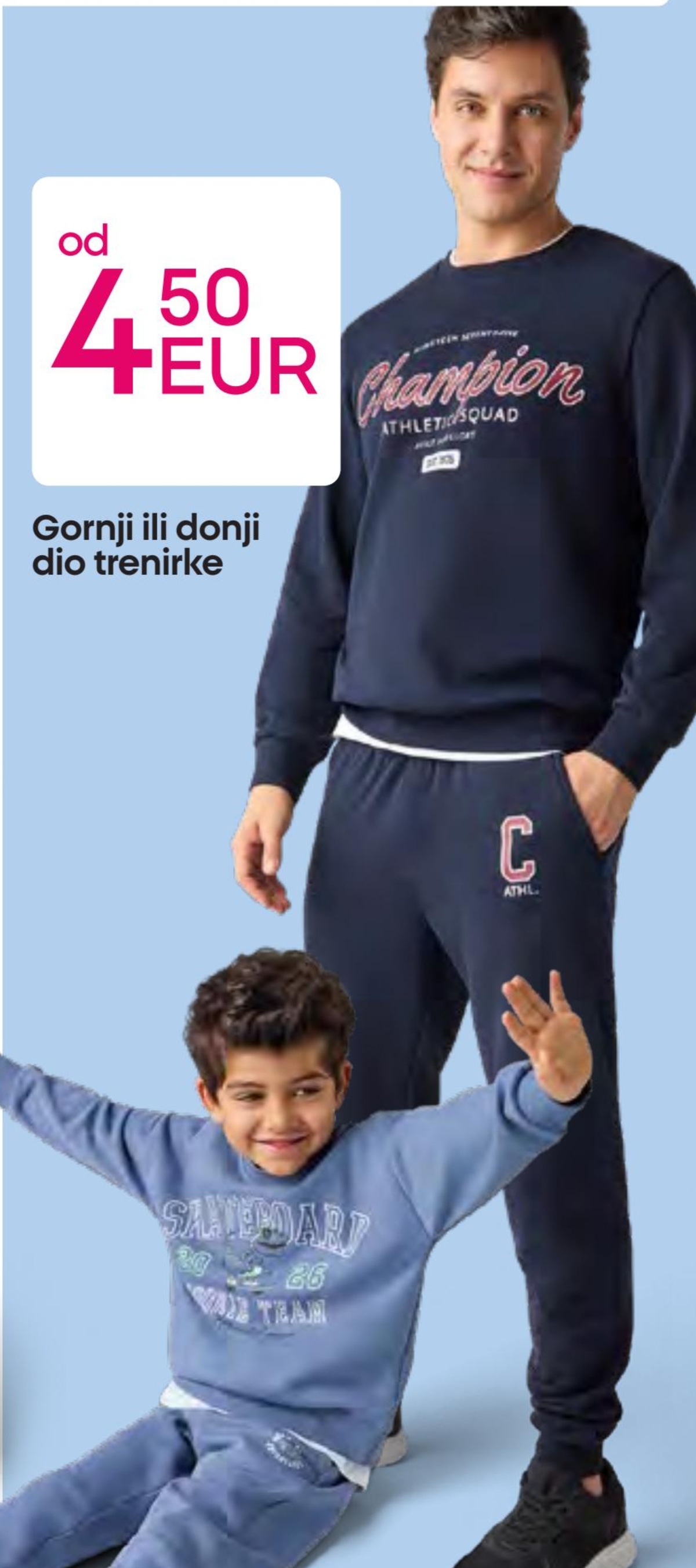 Gornji ili donji dio trenirke - Akcija u trgovini Pepco