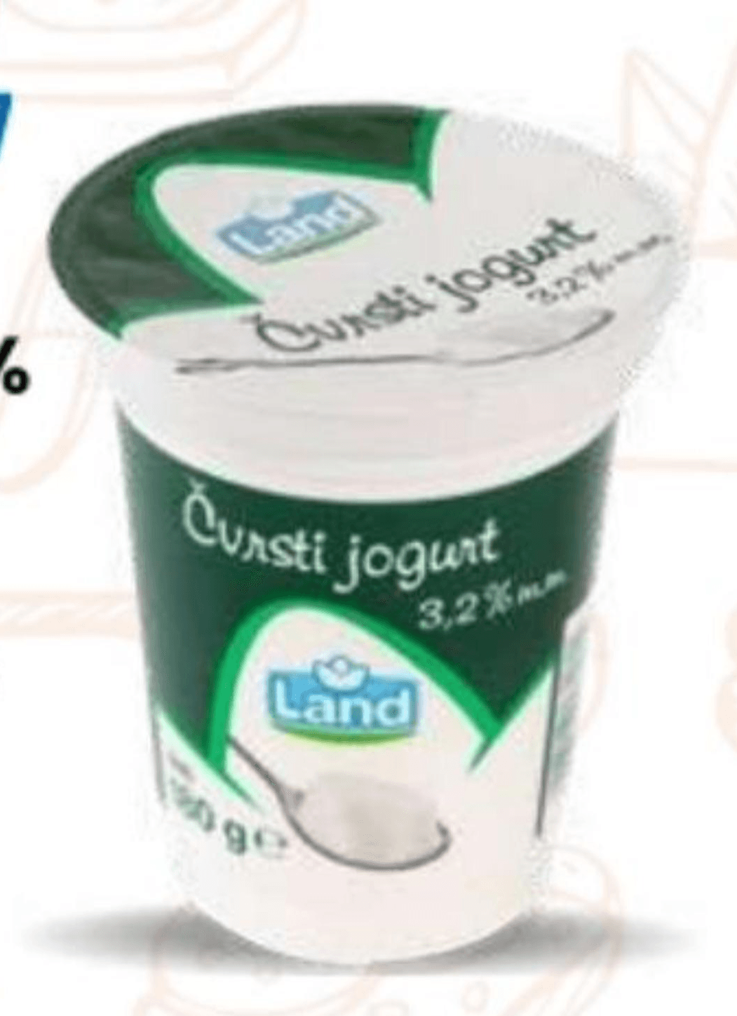 Jogurt čvrsti 180 g Land - Akcija u trgovini Eurospin