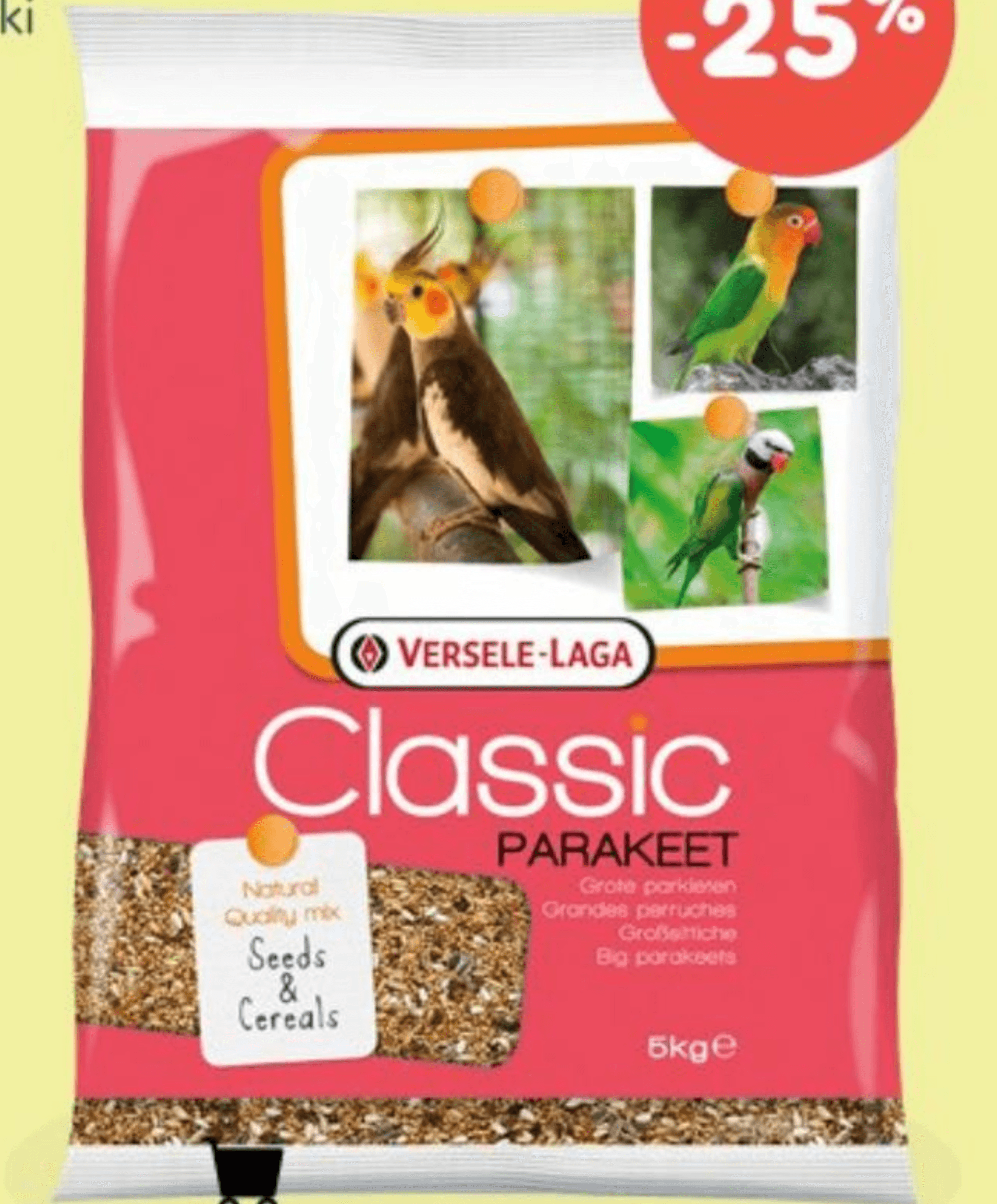 VERSELE - LAGA CLASSIC BIG PARAKEETS 5 kg - Akcija u trgovini Zoo City