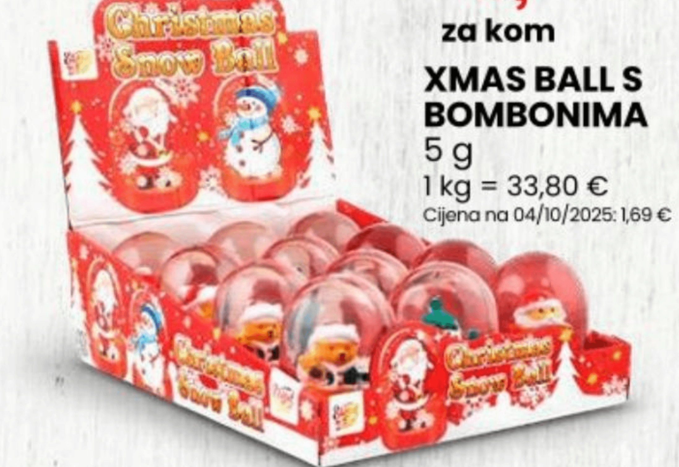 Xmas Ball s bombonima 5 g