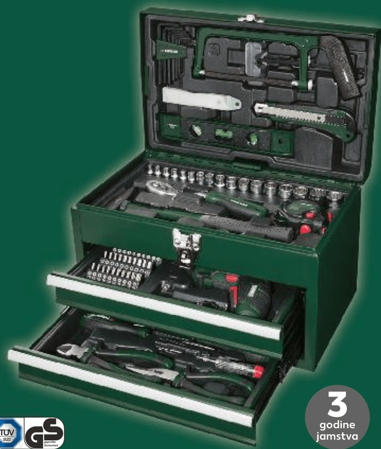 PARKSIDE® Kutija s alatom i bežičnim odvijačem