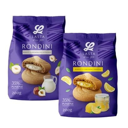 Lasta Rondini bijeli lješnjak keks 200 g