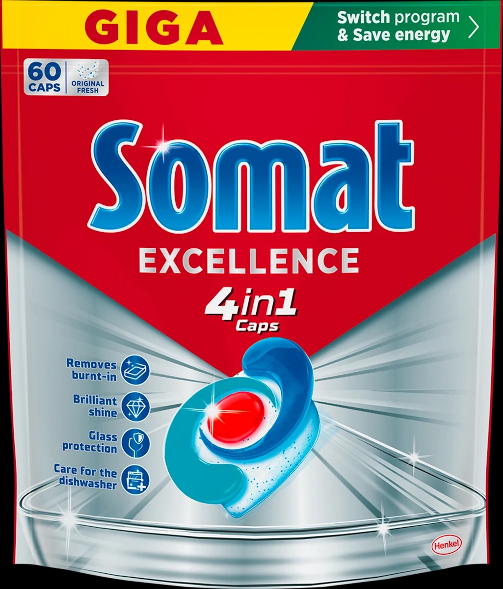 Somat Tablete za strojno pranje posuđa 60 kom SOMAT