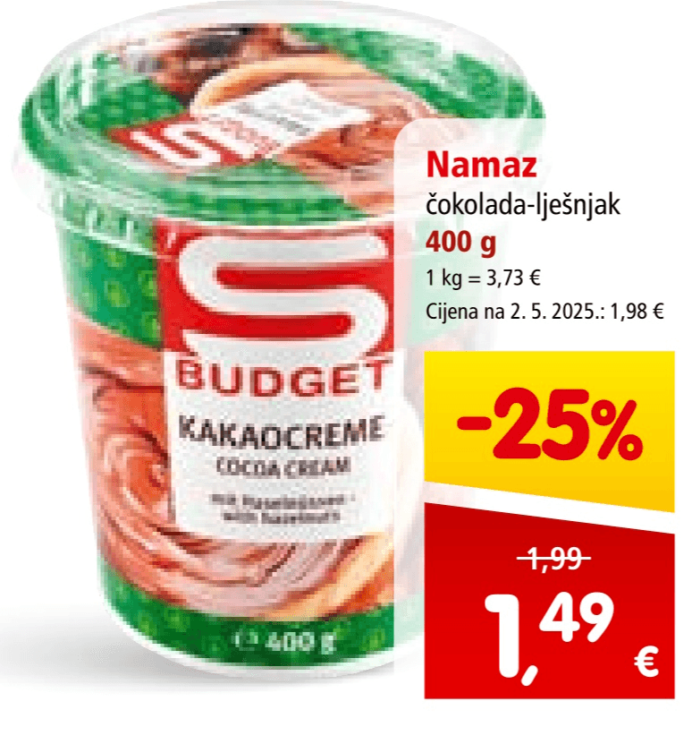 Namaz čokolada-lješnjak 400 g