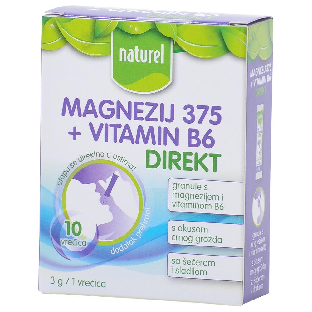Naturel Magnezij 375 + Vitamin B6 Direkt i Energy Direkt 2 kom x 30 g - Akcija u trgovini Bipa