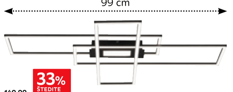 Stropna LED svjetiljka Asmin - Akcija u trgovini Lesnina