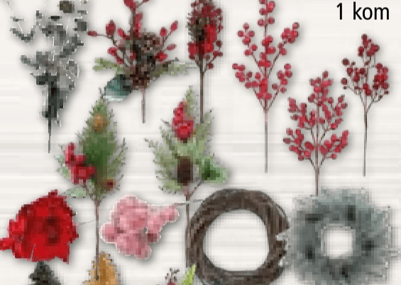 Vjenčići za izradu adventskih vjenčića, grane i pikovi za dekoraciju 1 kom