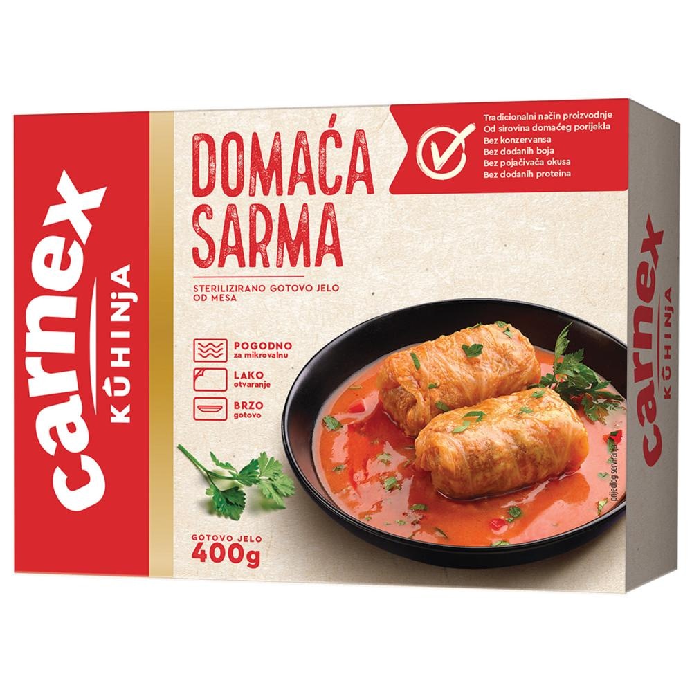 CARNEX Domaća sarma 400g - Akcija u trgovini Pivac
