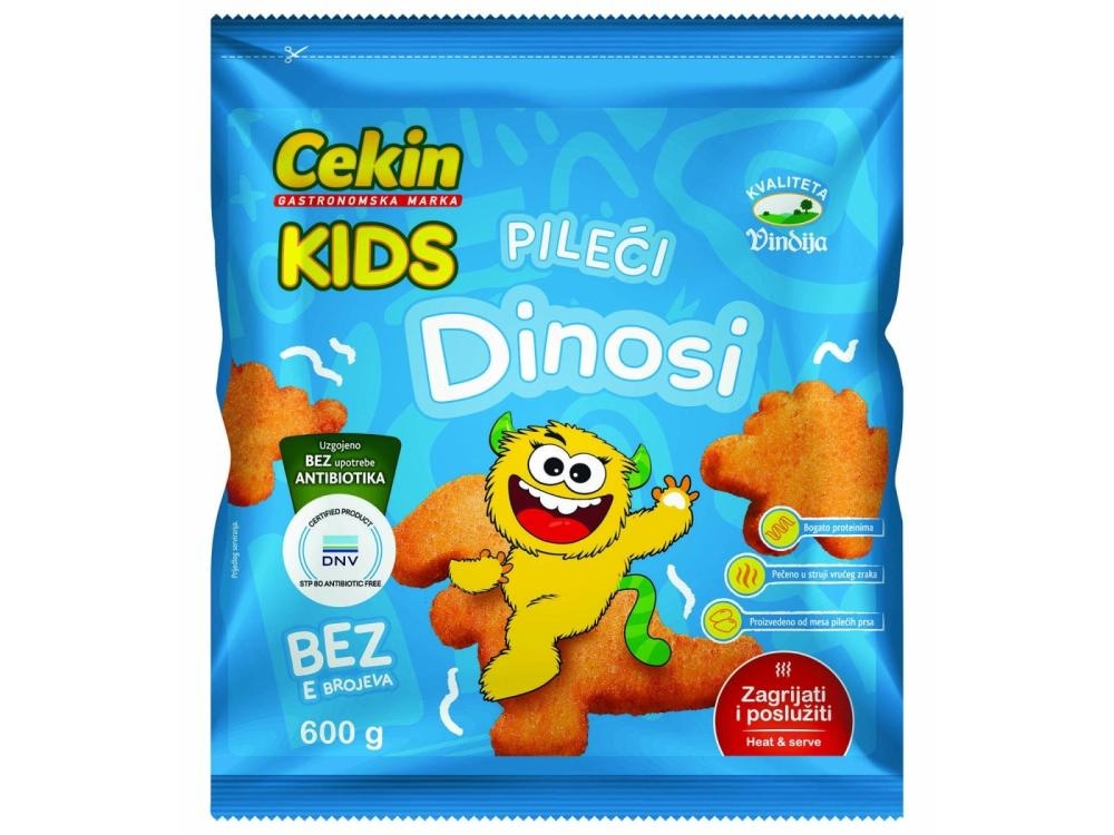 Cekin Pileći panirani dinosauri i školica 600g