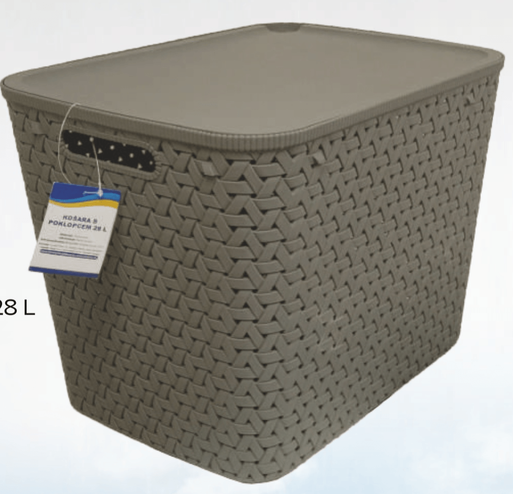 Košara s poklopcem 1 kom - Akcija u trgovini Tommy