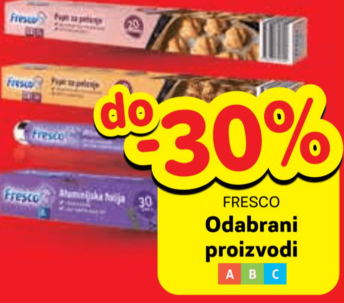Fresco Odabrani proizvodi - Akcija u trgovini Plodine