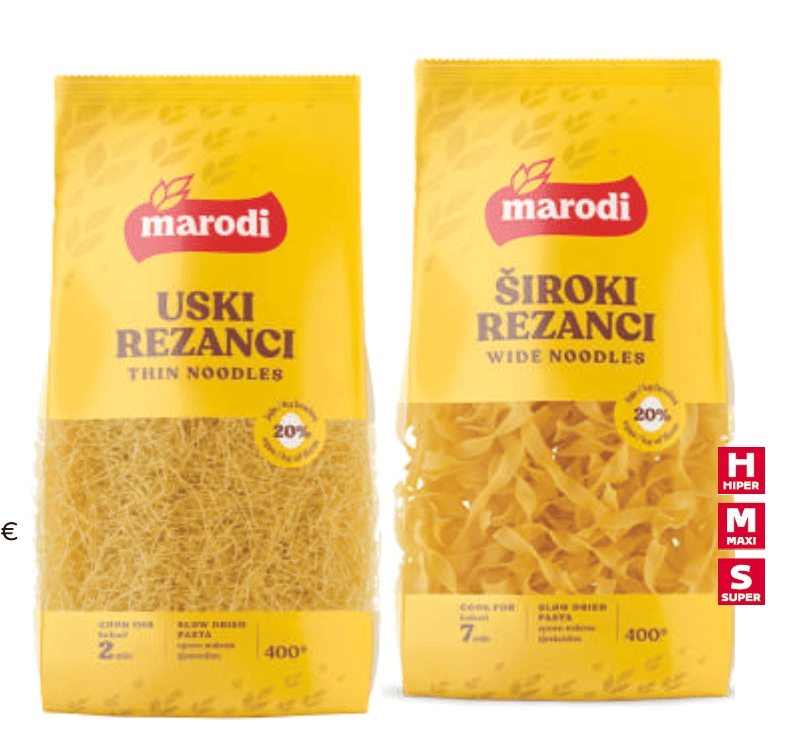 Marodi Tjestenina 400 g - Akcija u trgovini Tommy