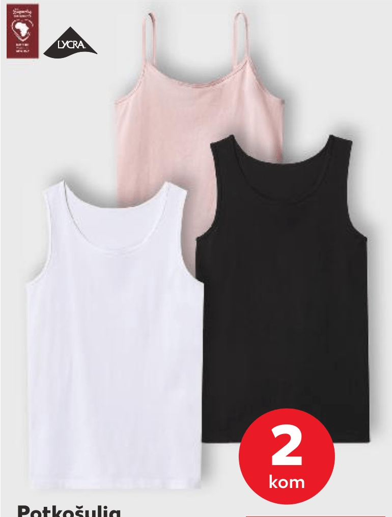 PotkoÅ”ulja za djevojÄice 2 kom - Akcija u trgovini Kaufland