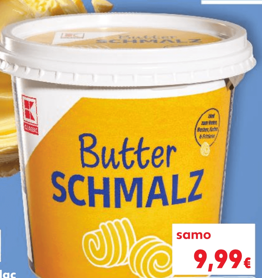 CLASSIC Maslac pročišćeni 500 g - Akcija u trgovini Kaufland