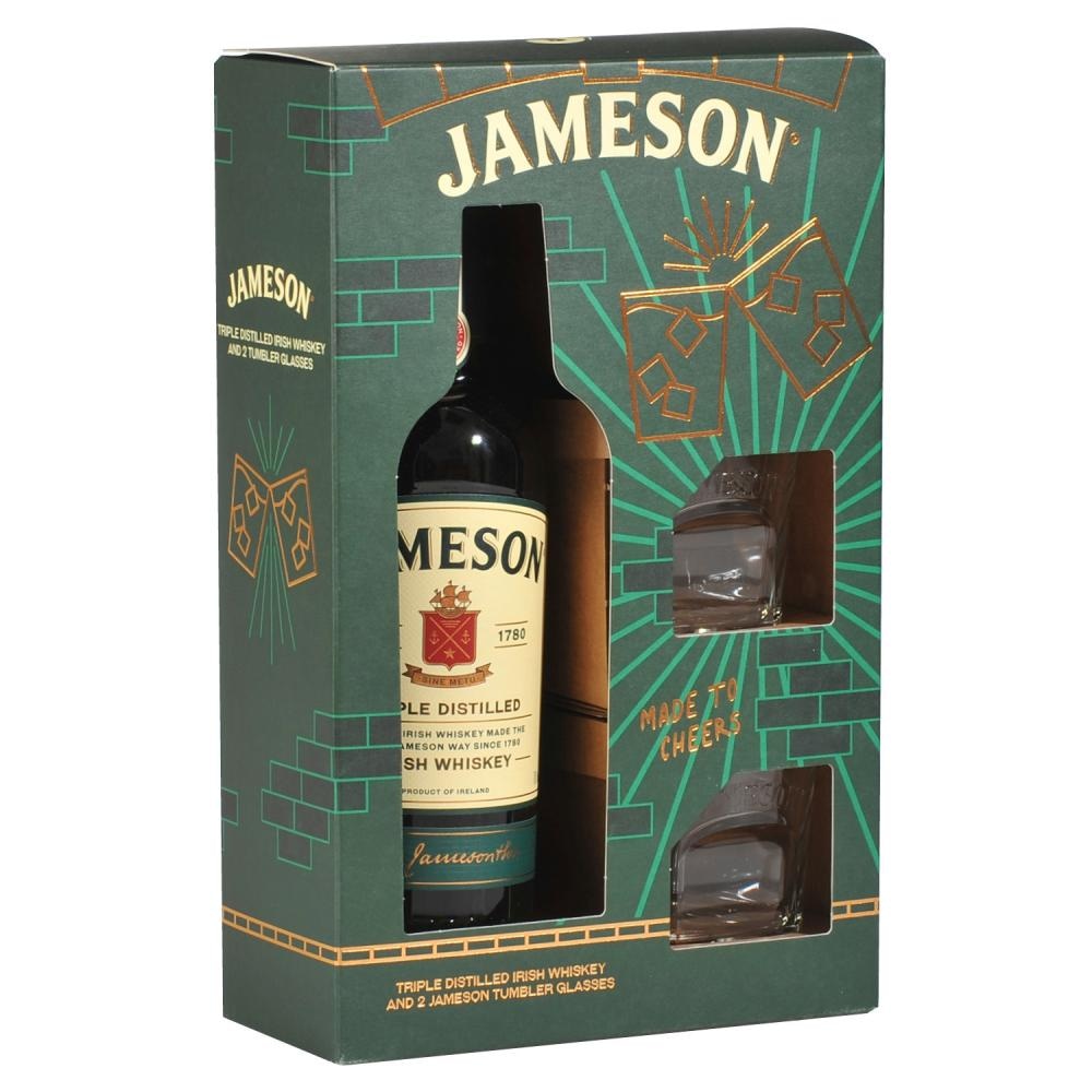 Jameson Whiskey 0,7l + 2 čaše
