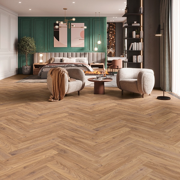 Laminat Hrast Firebrand Herringbone 8 mm - Akcija u trgovini Merkury