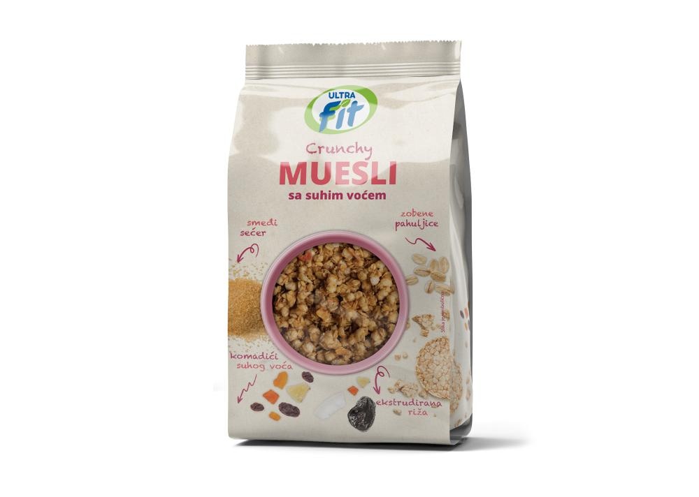 Ultra Fit Muesli voćni 250 g - Akcija u trgovini Ribola