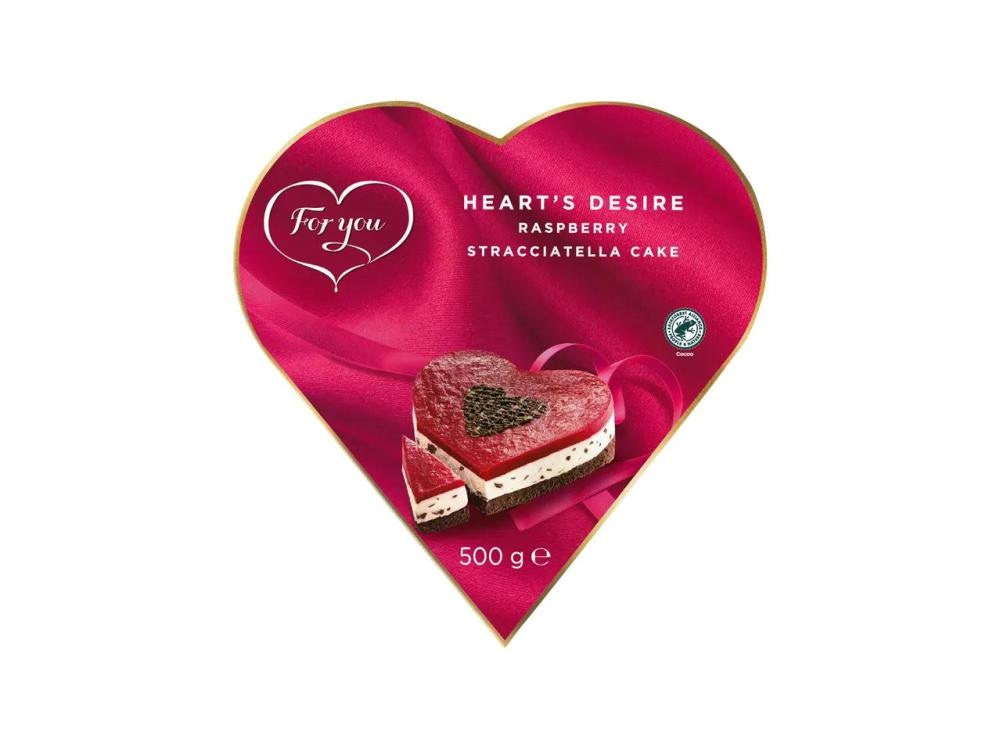 For you Stracciatella torta u obliku srca 500 g - Akcija u trgovini Lidl