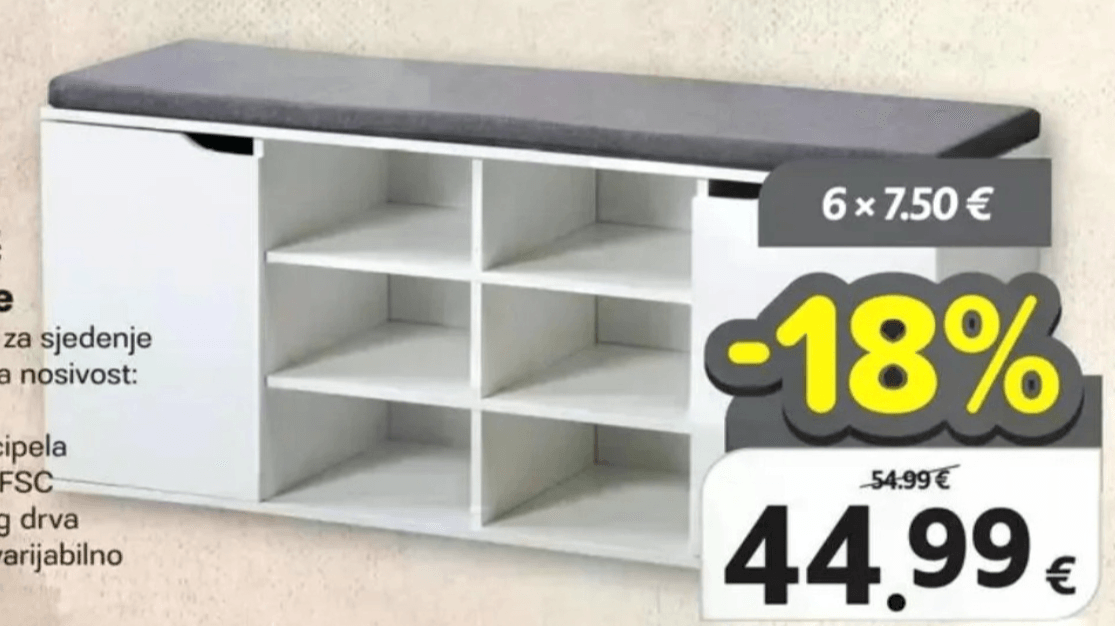 Ormarić za cipele KESPER - Akcija u trgovini Plodine