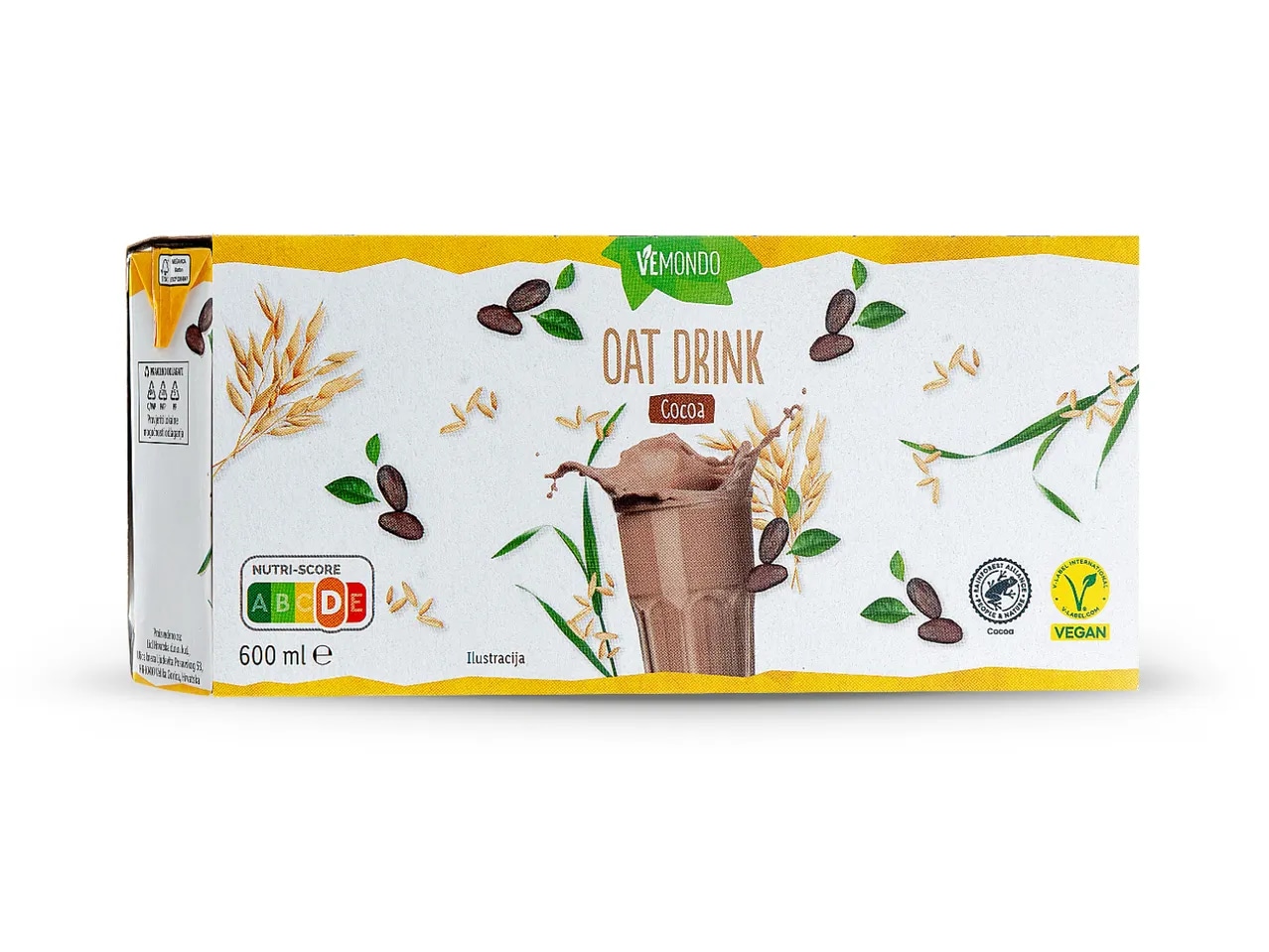 VEMONDO Napitak na bazi zobi s kakaom 3 x 200 ml - Akcija u trgovini Lidl