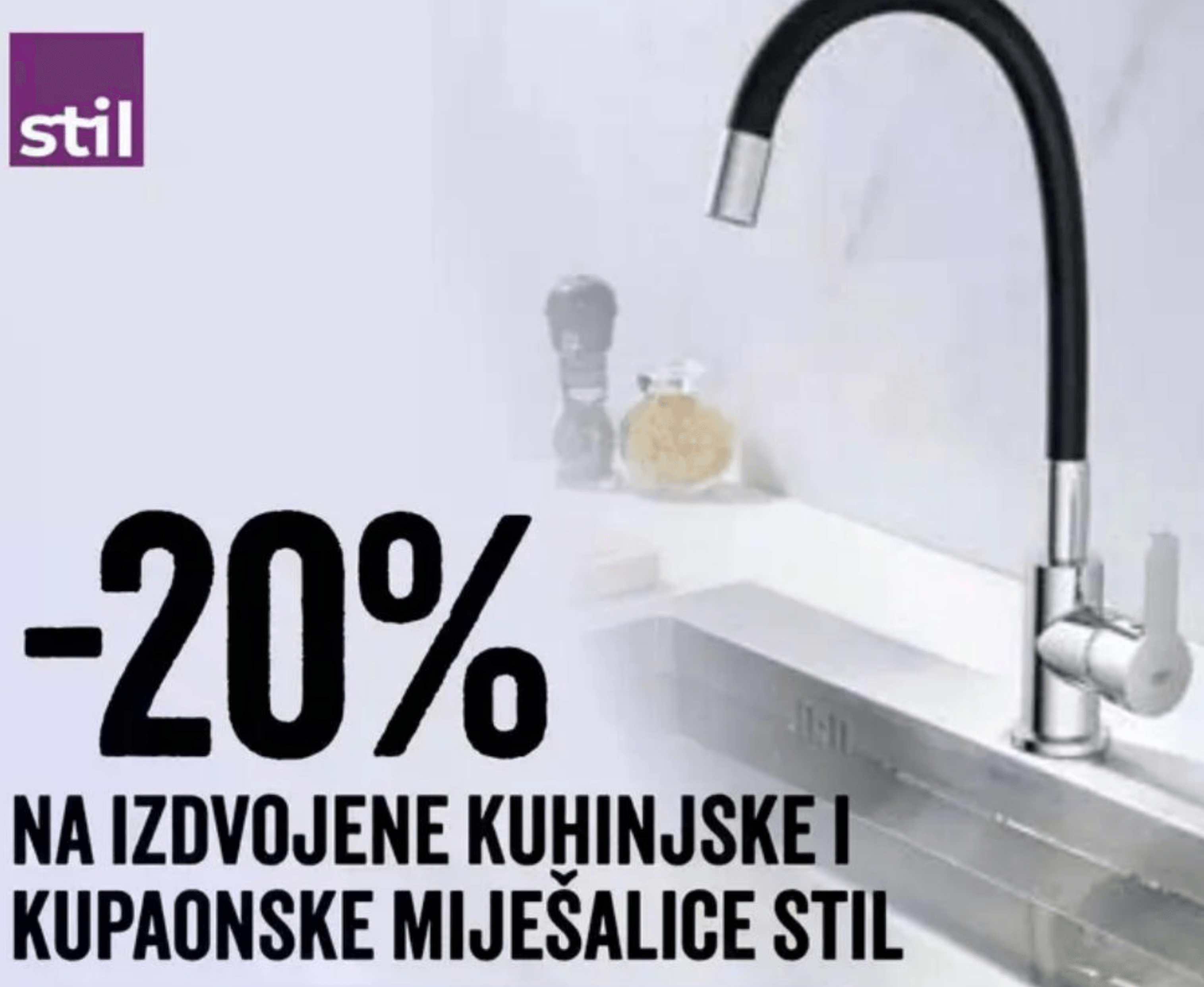 Izdvojene kuhinjske i kupaonske miješalice