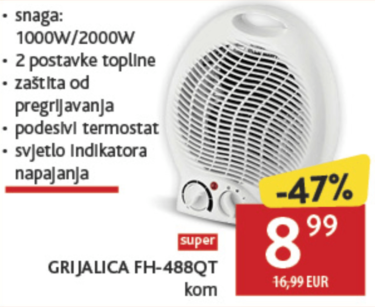 Grijalica FH-488QT