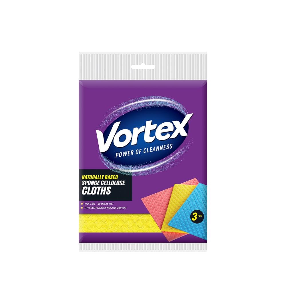 Vortex Spužvasta krpa celuloza 3 kom - Akcija u trgovini Pivac