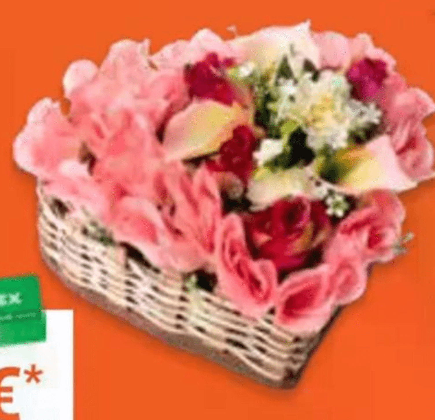 Svileni aranžman Srce ili Križ