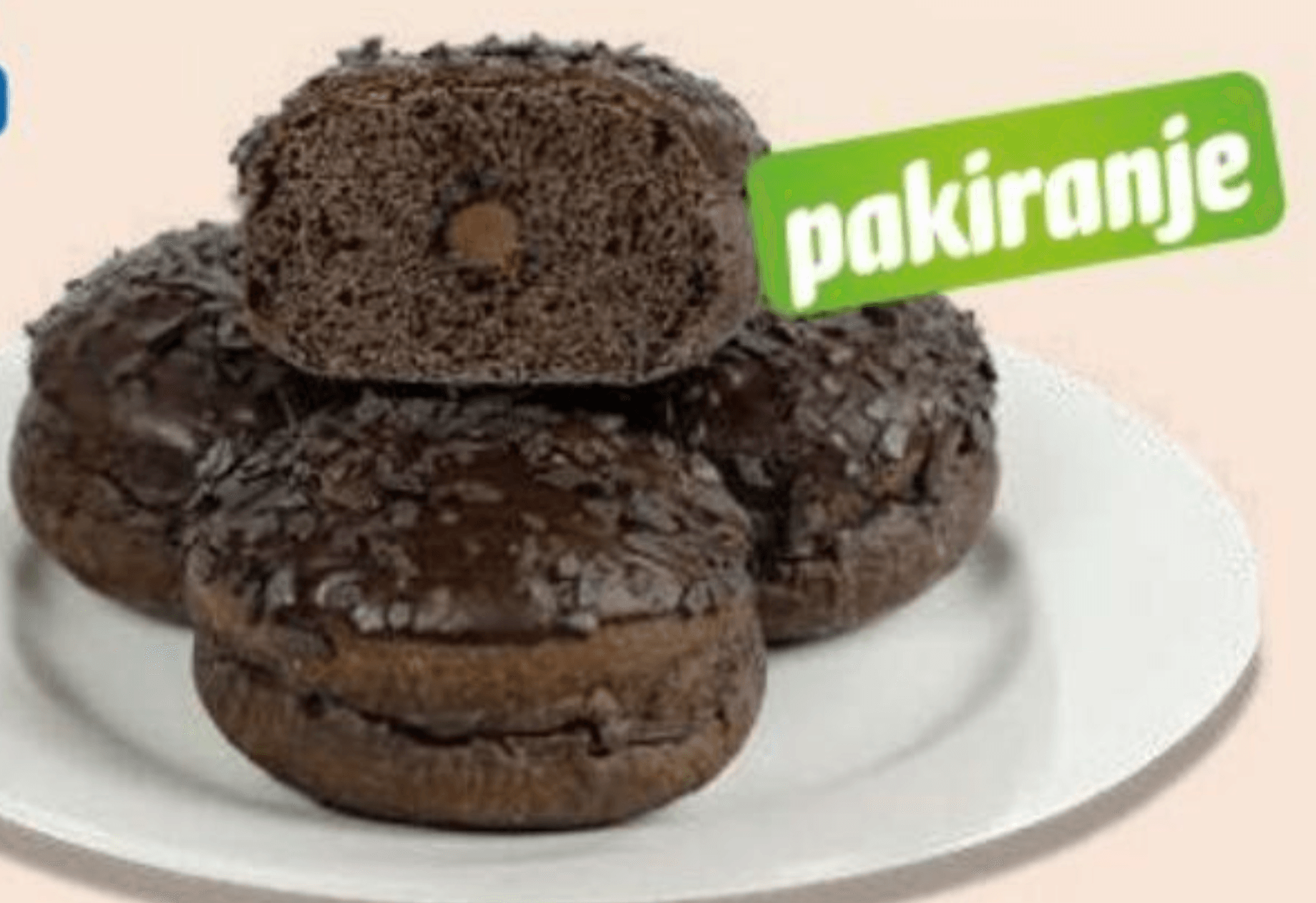 Krafna trojni čoko 4 KOMADA, 300 g - Akcija u trgovini Eurospin