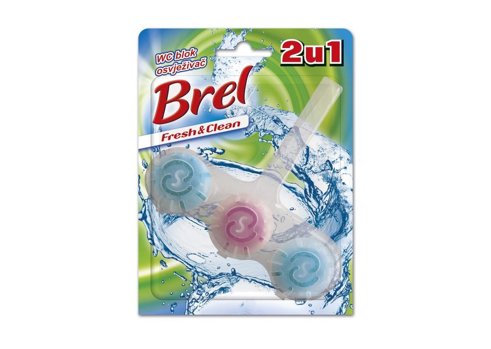 Brel Fresh & Clean 2 u 1 WC osvježivač 40 g - Akcija u trgovini Ribola