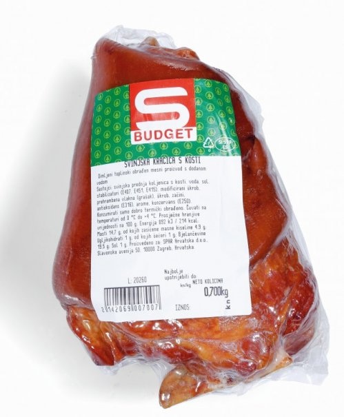 Dimljena koljenica 1 kg Budget - Akcija u trgovini Spar