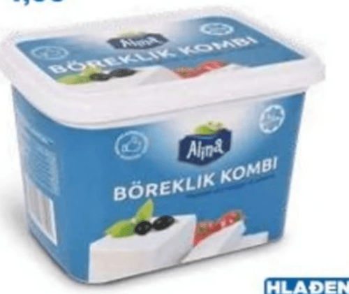 Boreklik sir u salamuri 800 g Alina - Akcija u trgovini Eurospin