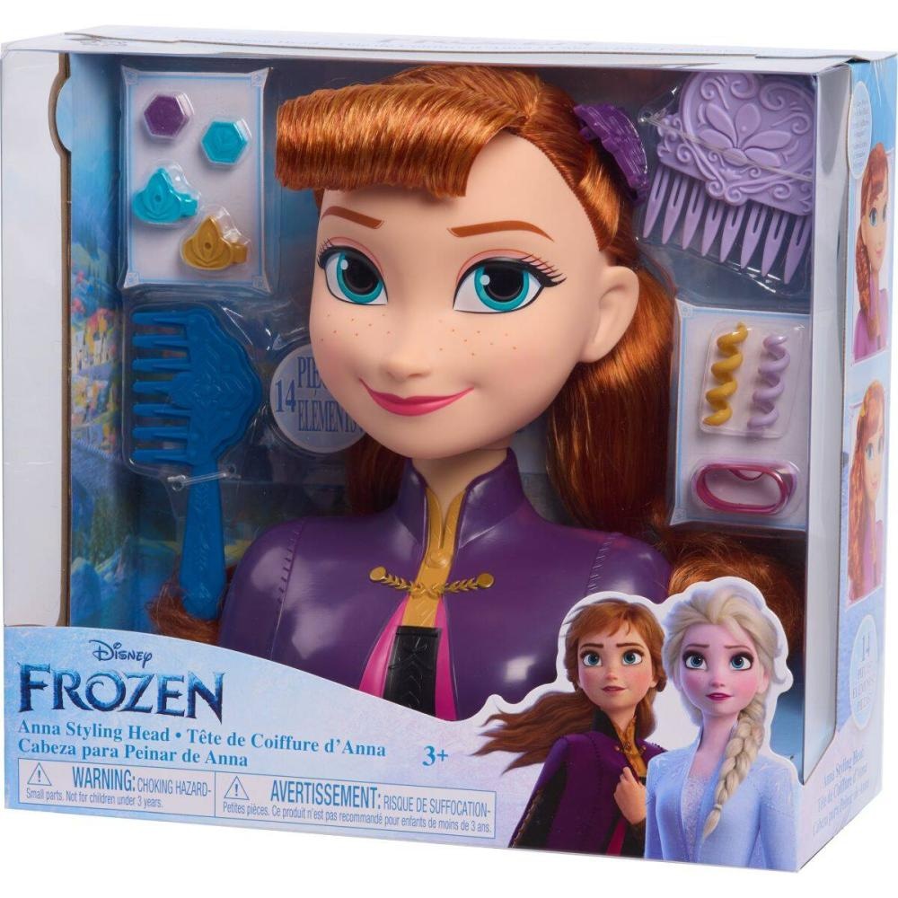 Glava za uređivanje Disney Frozen, Anna, Ariela ili Rapunzel 20 cm