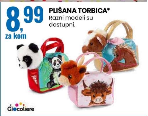 Plišana torbica Giocoliere - Akcija u trgovini Eurospin