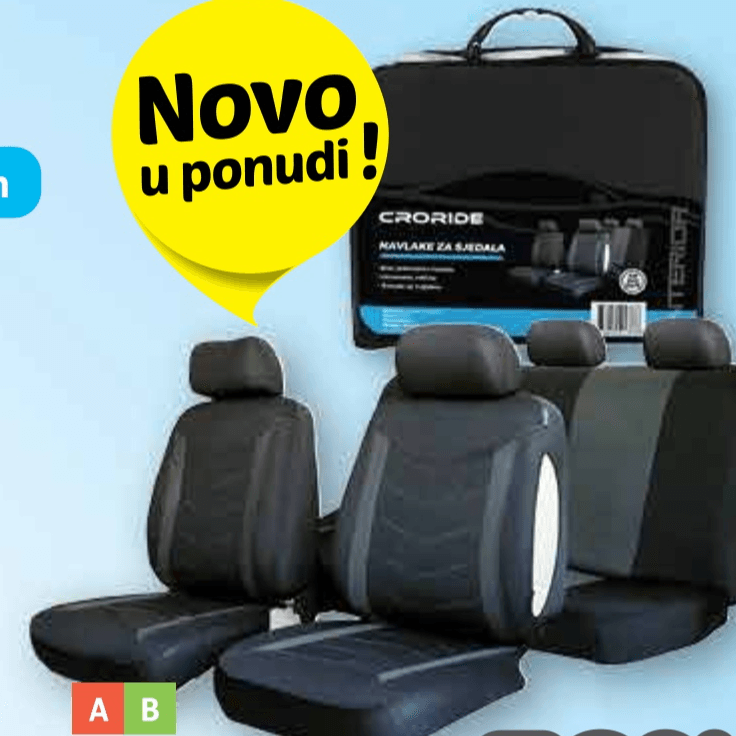 Croride Navlake za auto sjedala 9 navlaka - Akcija u trgovini Plodine