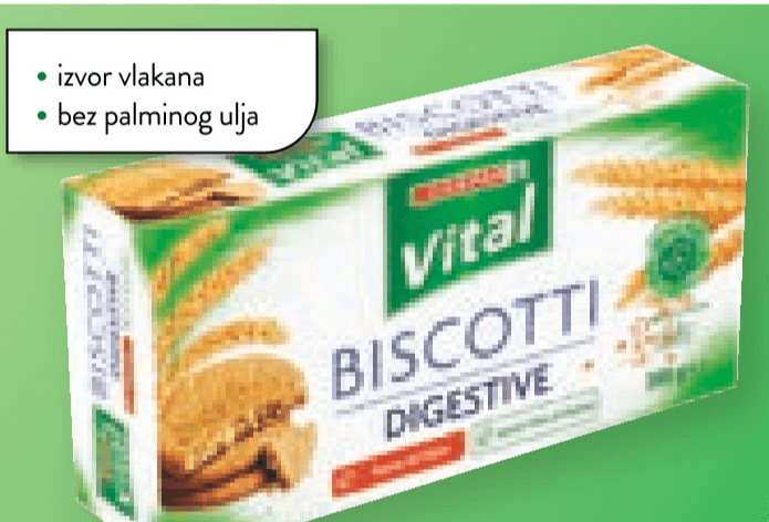 Keks Digestive 380 g Vital - Akcija u trgovini Spar