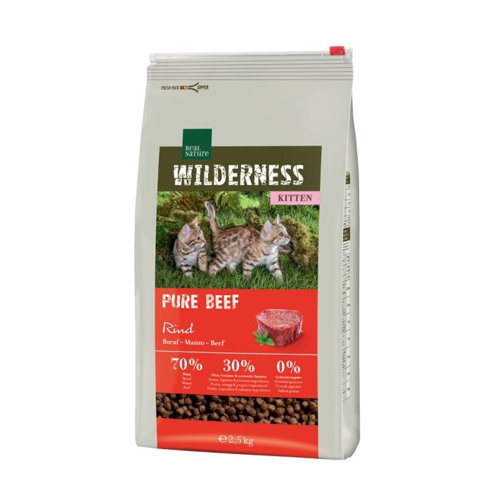 REAL NATURE WILDERNESS KITTEN PURE BEEF 300 g - Akcija u trgovini Zoo City
