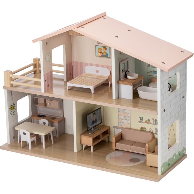 Drvena kuća s namještajem Ella