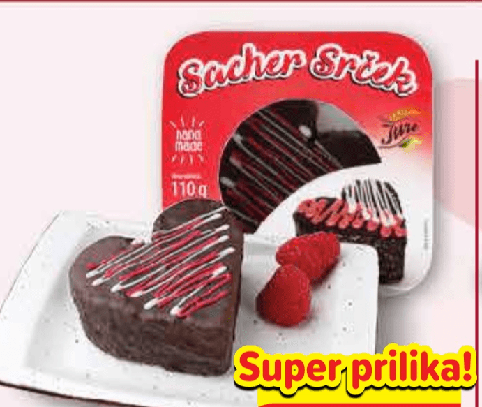 Sacher srce 110 g - Akcija u trgovini Plodine