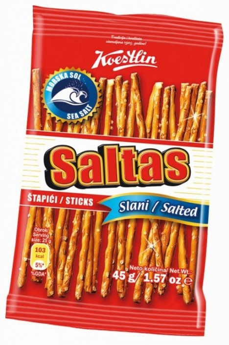 Grickalice Saltas od 40 g do 220 g