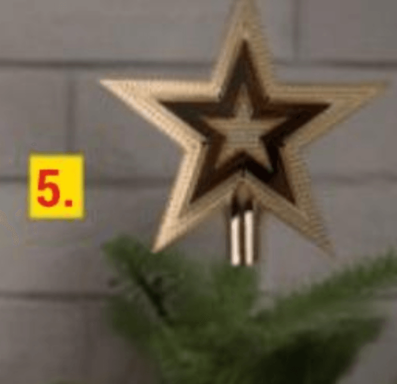 Vrh za božićno drvce 19,5 cm